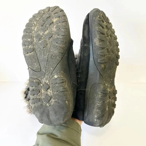 Spring Step Womens Alpi-Tex Vanish Faux Fur Trim Black Snow‎ Boots Size 39 US 9 - Picture 8 of 10
